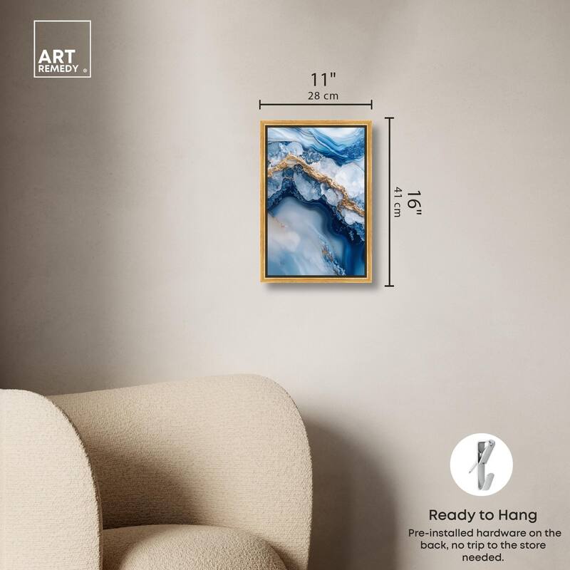 Molten Topaz II Canvas by Art Remedy