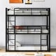 preview thumbnail 2 of 24, Metal Triple Bunk Bed with 2 Front Ladders, 3 Bunk Bed for Kids Adults Bedroom