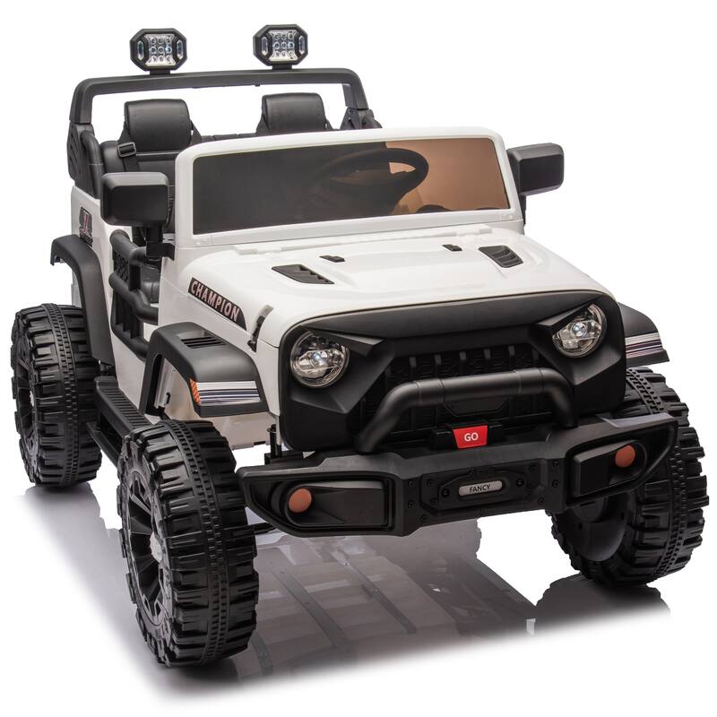 24V Two-Seater Kids Ride On Electric Car W/Parents Control,400w Motor,Provide A Speed Of 1.86-4.35mph For Kids Of 3+