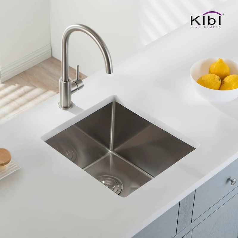 Handcrafted Undermount Single Bowl Stainless Steel Kitchen Sink