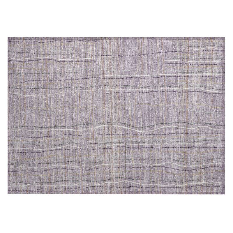 Machine Washable Indoor/ Outdoor Modern Century Chantille Rug