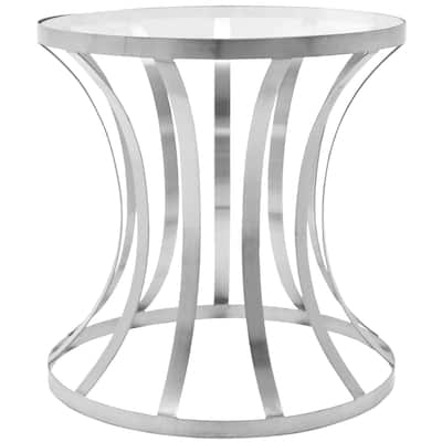 SAFAVIEH Couture Krystal Round End Table, Fully Assembled - 20"W x 20"D x 20"H