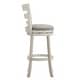 preview thumbnail 17 of 43, Verona Linen Ladder Back Swivel Bar Stool by iNSPIRE Q Classic