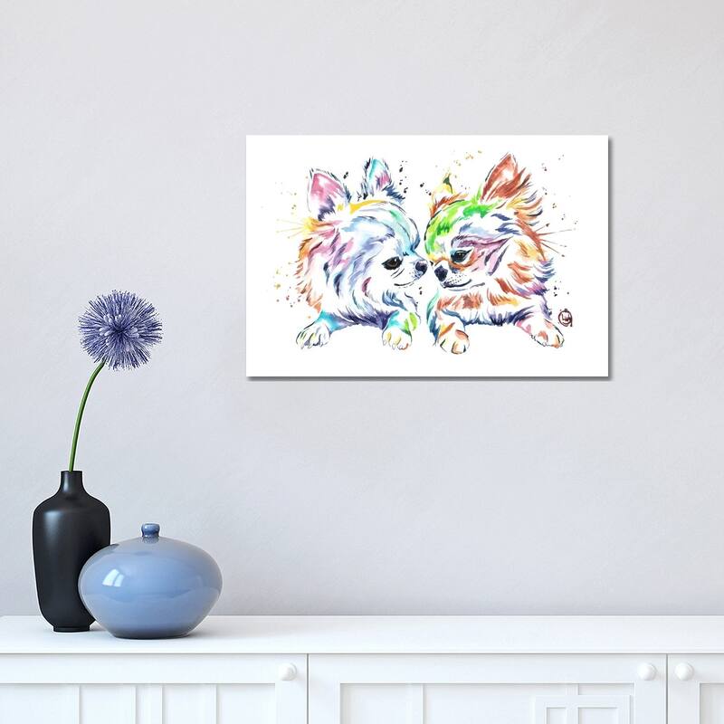iCanvas "Chihuahua Love" by Lisa Whitehouse Canvas Print - 12x18x1.5