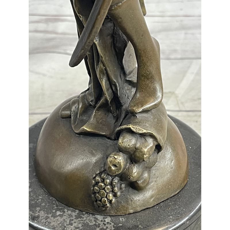 Angel With Sword Clical Bronze Statue Sculpture Signed Art Indoor Outdoor 25 Inches X 8 Inches