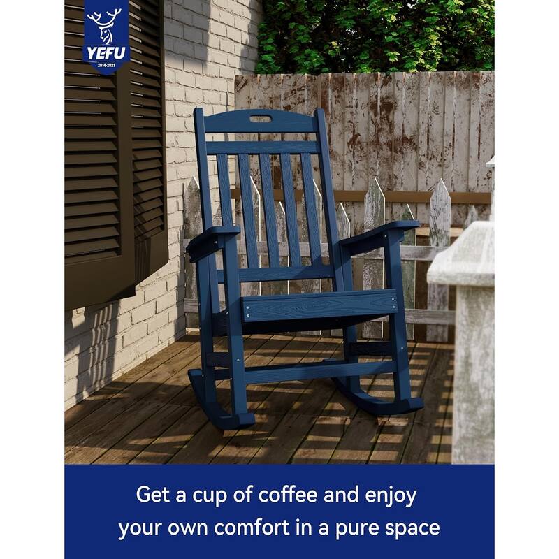WINSOON All Weather Outdoor Rocking Chair