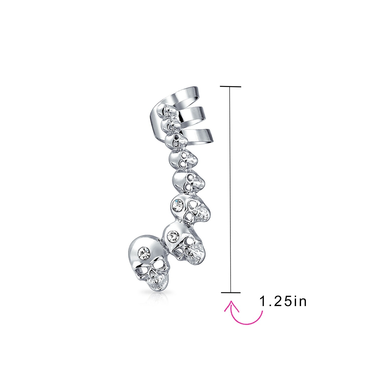 skull cuff earring