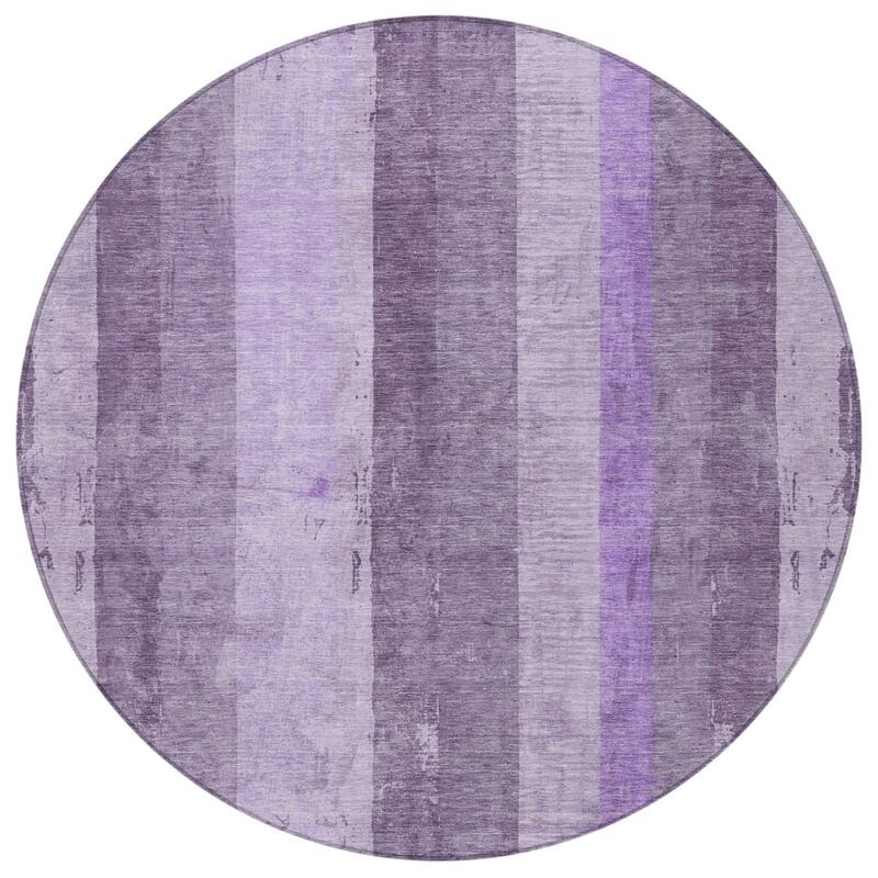 HomeRoots Striped Transitional Rectangle Outdoor Rug
