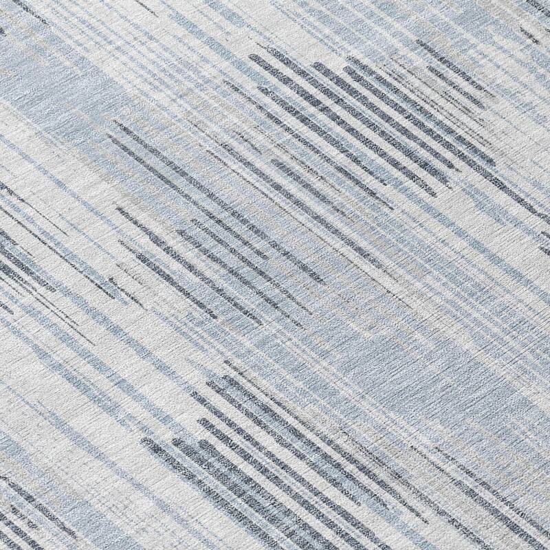 Machine Washable Indoor/ Outdoor Chantille Abstract Ombre Rug