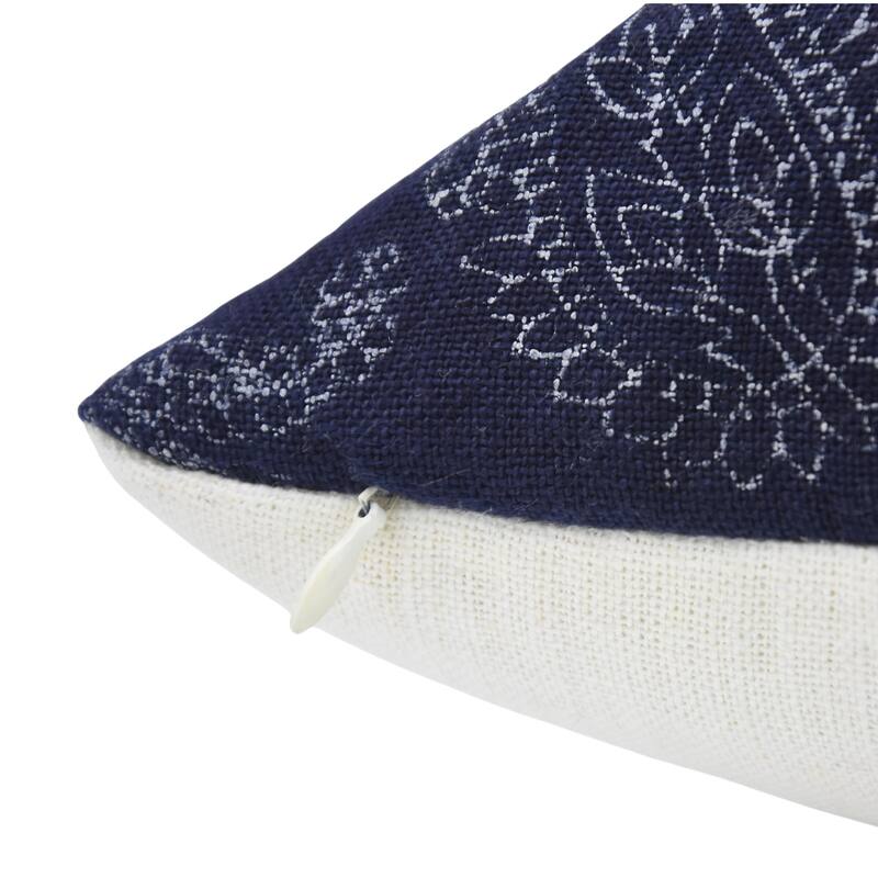 Fabdivine Linen Bohemian Block print pillow Cover