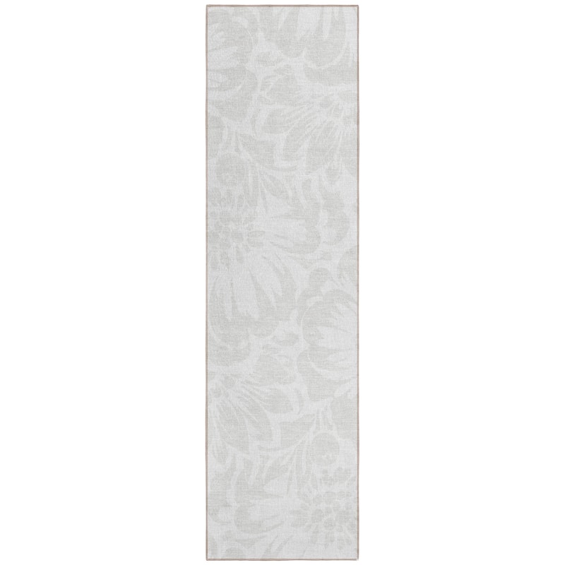 Machine Washable Indoor/ Outdoor Whimsy Floral Chantille Rug
