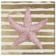 Oliver Gal 'Glitter Starfish' Nautical and Coastal Wall Art Canvas ...