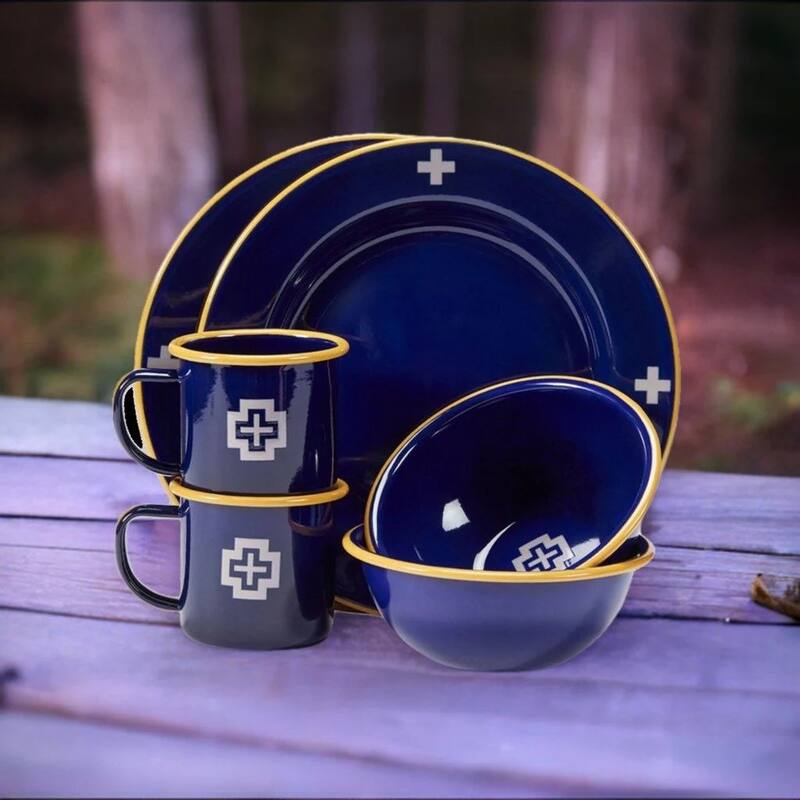 Pendleton Camp Cross Enamelware sets (2)