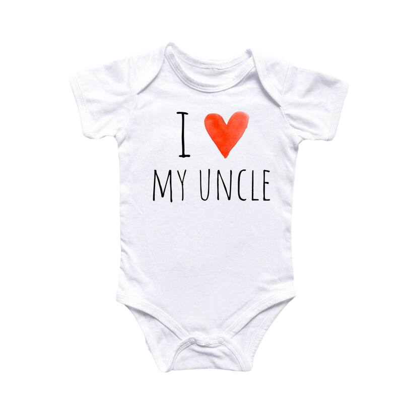 Uncle Love - Baby Boy Girl Clothes Infant Bodysuit Funny Cute Newborn - Pink - 0-3M