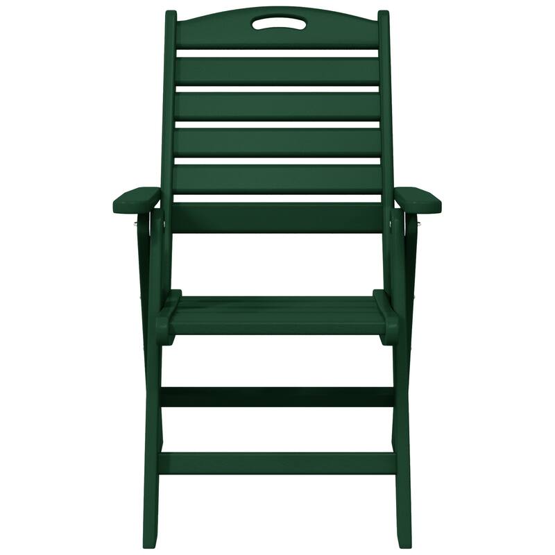 Coastline Patio Folding Highback Dining Chair Set of 2