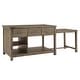 preview thumbnail 90 of 96, Tali Reclaimed Look Extendable Kitchen Island by iNSPIRE Q Classic Grey Finish - Grey Top