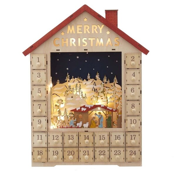 Shop Kurt Adler 19Inch BatteryOperated LightUp Advent Calendar House