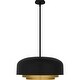 preview thumbnail 2 of 7, Frankie 4-Light Matte Black Pendant