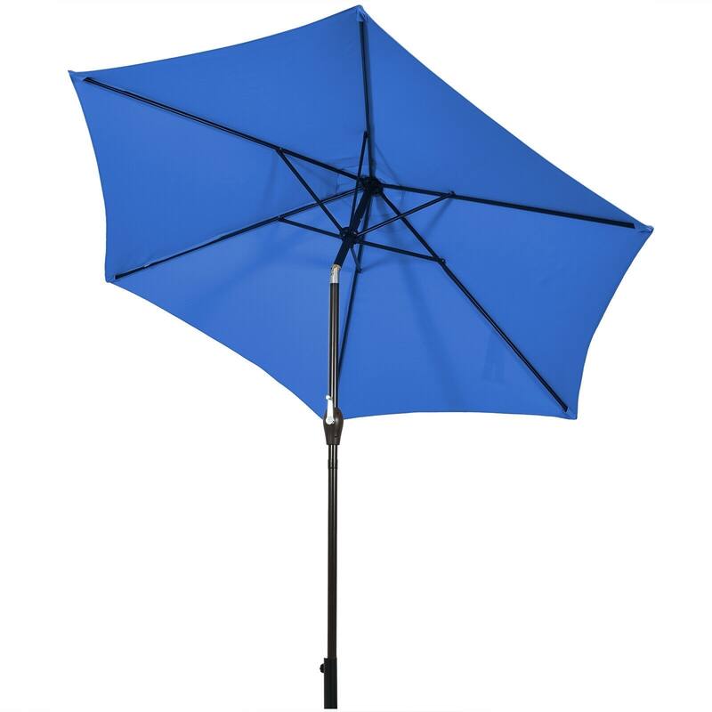 10 ft Outdoor Market Patio Table Umbrella Push Button Tilt Crank Lift
