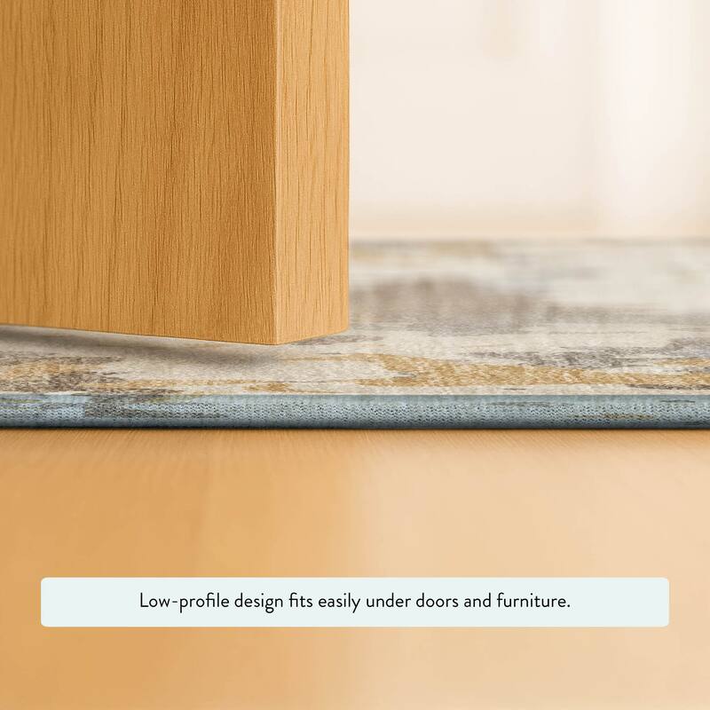 Machine Washable Indoor/ Outdoor Modern Calhan Chantille Rug