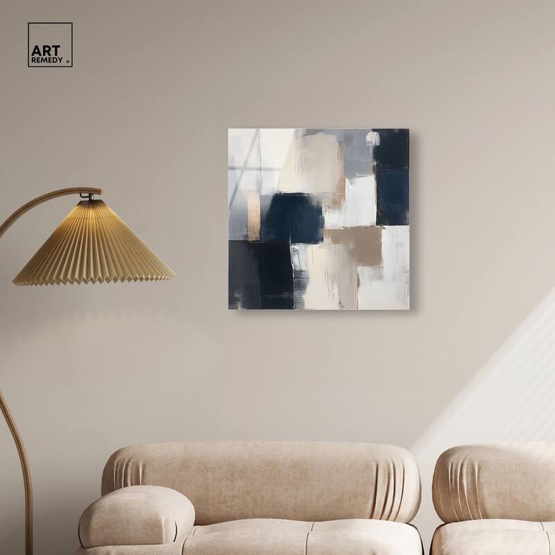Blue Mood Depth III Acrylic by Art Remedy, Ready to Hang