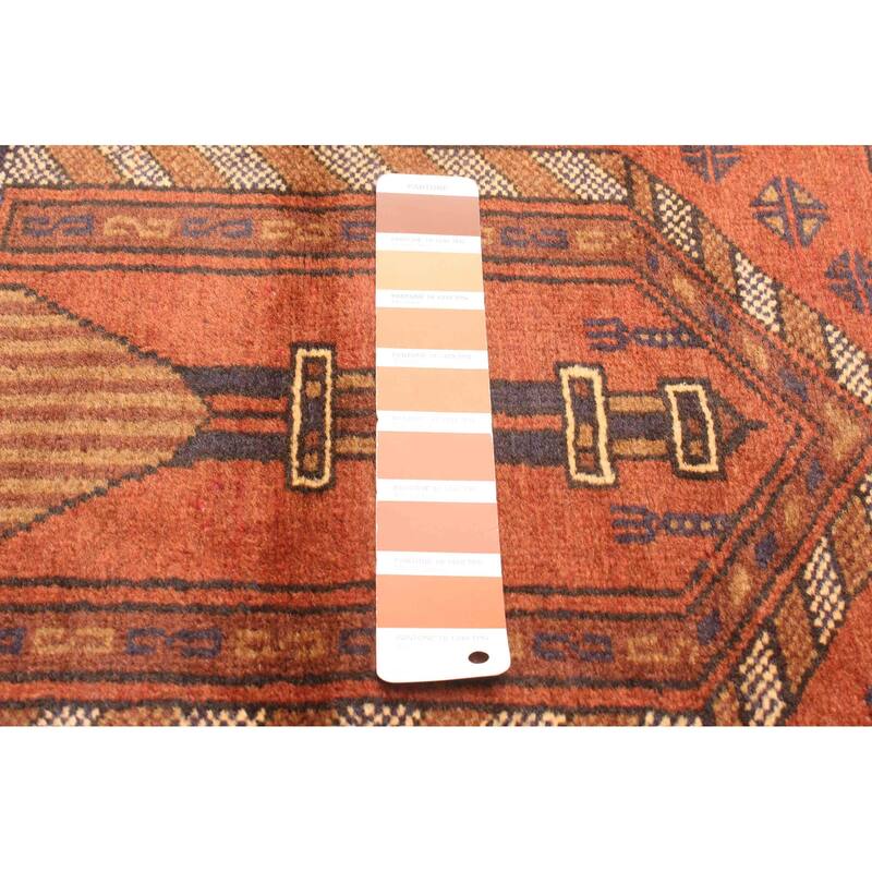 ECARPETGALLERY Hand-knotted Teimani Copper Wool Rug - 2'7 x 4'4