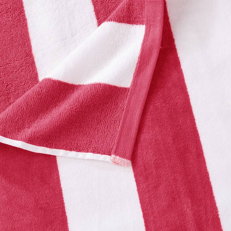 Luxurious Cotton Vibrant Colored Striped Beach Towel