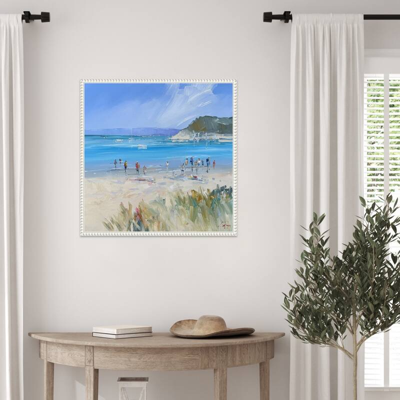 Sorrento Beach by Craig Trewin Penny Framed Canvas Wall Art Print