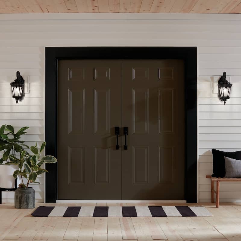 Kichler Lighting Tournai Collection 1-light Textured Black Outdoor Wall Lantern