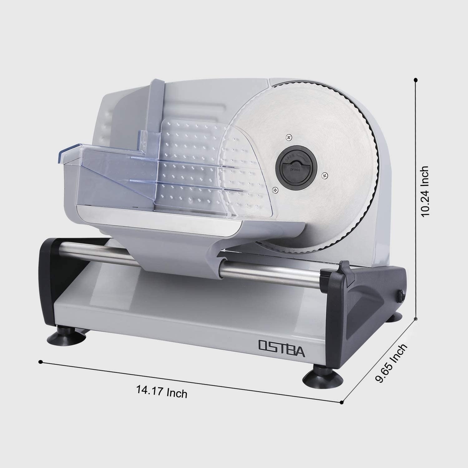 OSTBA Electric Meat Slicer with Child Lock Protection (150W) - 14.6L x  9.4W x 10.2H - Bed Bath & Beyond - 37280216