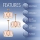 preview thumbnail 7 of 20, JONATHAN Y Caleb 3-Light Metal LED Pendant - 19"
