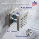 preview thumbnail 7 of 19, 12" Rainfall Shower X3 Thermostatic Shower System w/ Slide Bar, 6 Jets