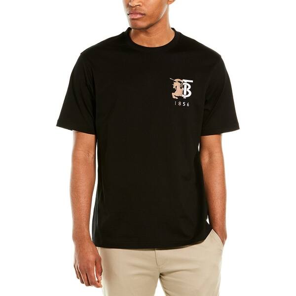 Burberry Contrast Logo Graphic Cotton T Shirt Overstock 30969273