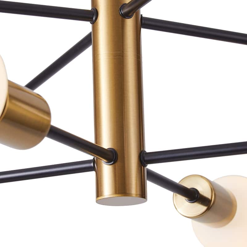 Modern 8-Light Sputnik Sturdy Metal Pendant Lamp