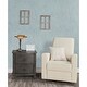 preview thumbnail 3 of 2, Evolur Signature Amsterdam Night Stand - Smokey Brushed Grey