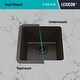 preview thumbnail 7 of 5, 15 Inch Lexicon Platinum Quartz Composite Drop-in Undermount Single Bowl Galaxy Mocha Kitchen Sink LP-1515-M-SO - 15x15