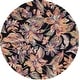 preview thumbnail 54 of 69, SAFAVIEH Handmade Blossom Chong French Country Floral Wool Rug 6' Round - Black/Plum