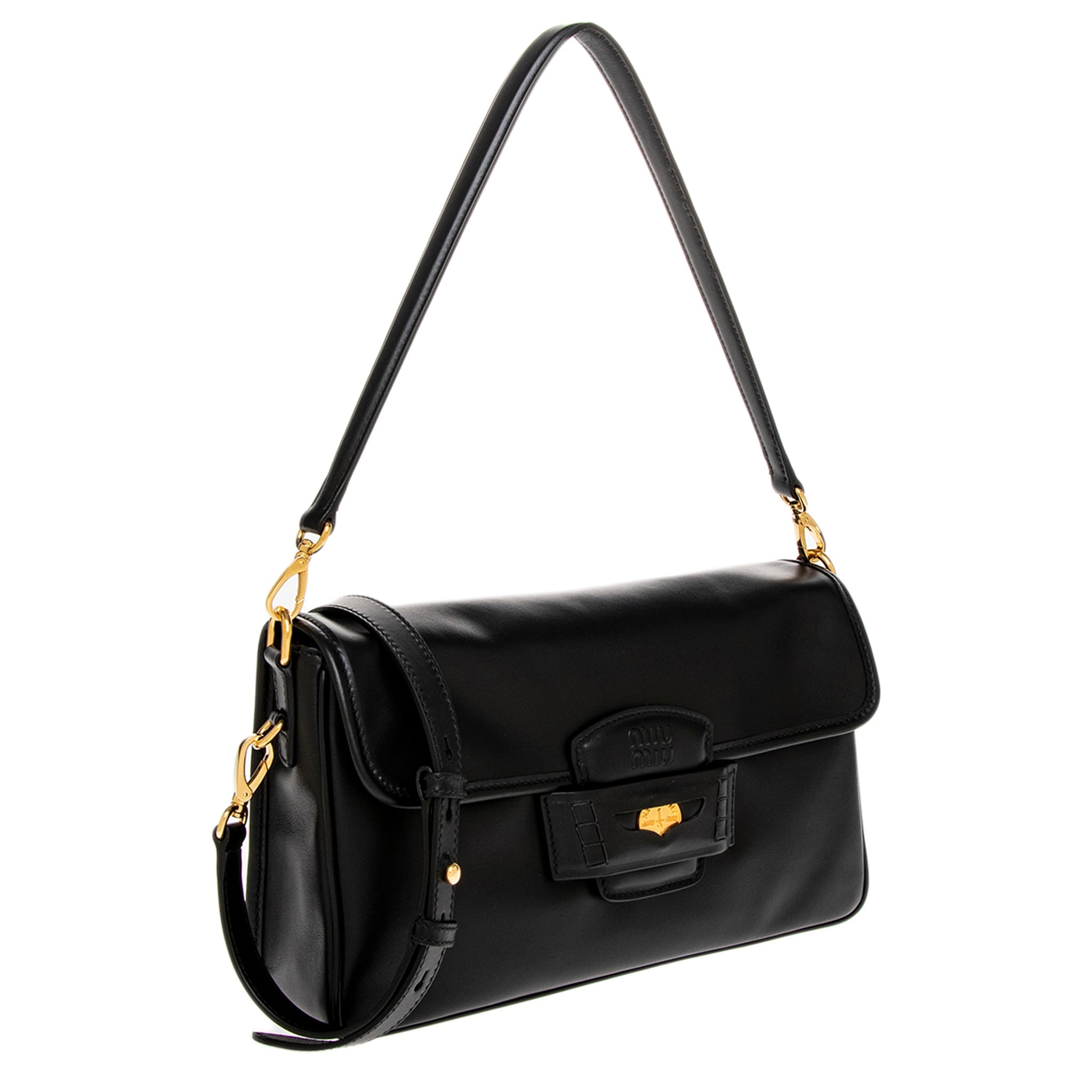 Miu Miu Penny Leather Bag - Overstock - 43008126