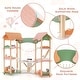 preview thumbnail 3 of 4, Kids Wooden Dollhouse Aged 3-8 w/ 32PCS Furniture Accessories