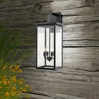 Black outdoor porch lights discount