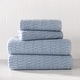 preview thumbnail 1 of 24, DKNY Metro Tile Quick Dry Bath and Hand Towel 4-piece Set Blue