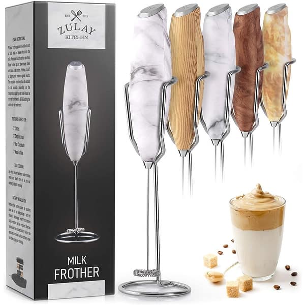 Zulay Milk Frother OG - Holster Stand - Marble - Bed Bath & Beyond