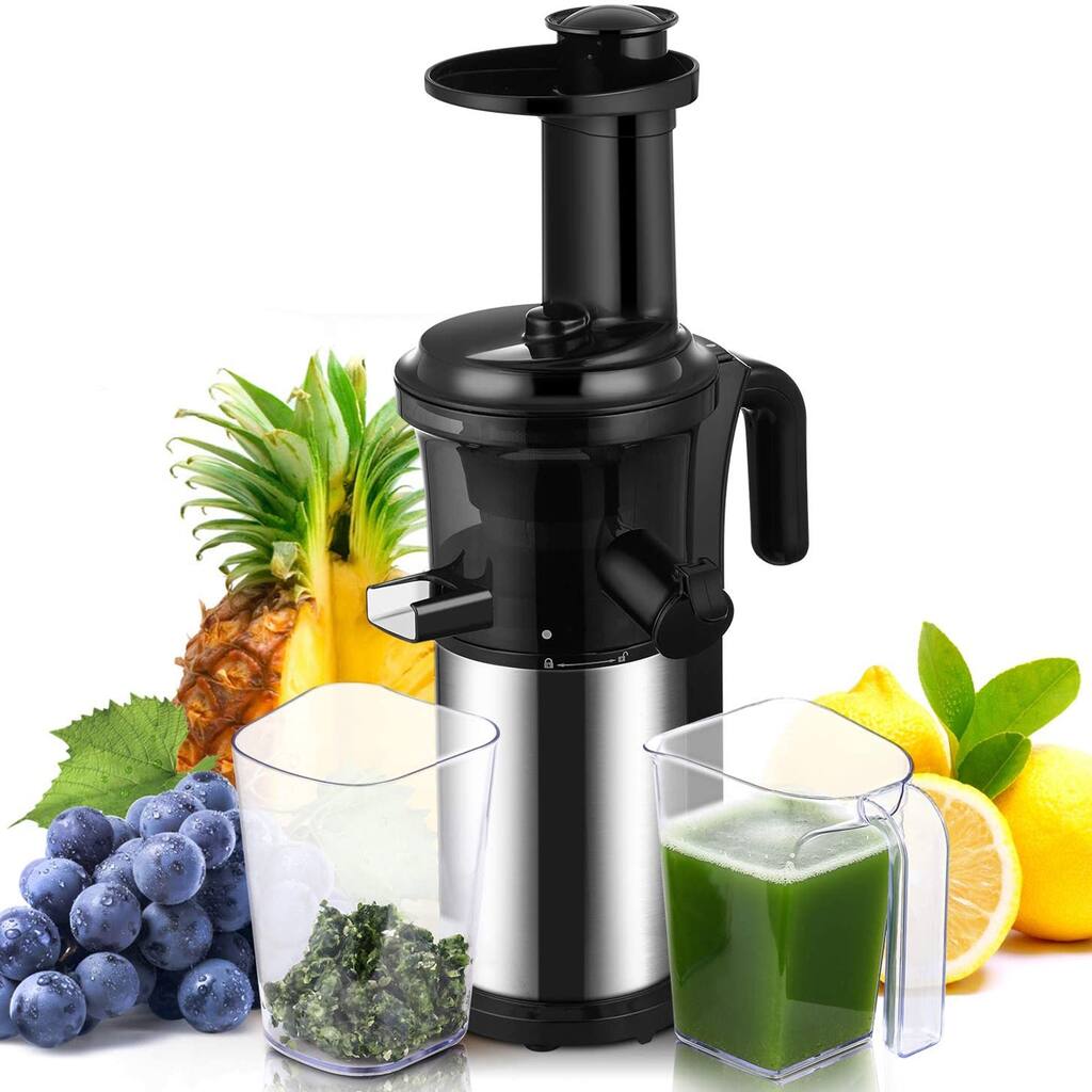 Slow Masticating Juicer Cold Press Juicer with Quiet Motor and Reverse