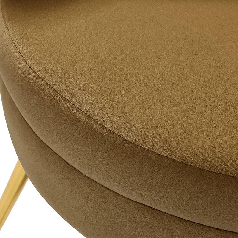 Xabier Cute Modern Upholstered Barrel Chair Accent Chair with Tufted Back by HULALA HOME