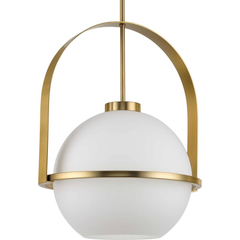 Progress Lighting P500359 Delayne 16" Wide Pendant with Frosted Glass