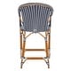 preview thumbnail 47 of 68, SAFAVIEH California Outdoor Bistro 26-inch Counter Stool with Arms - 23" W x 26" D x 43" H