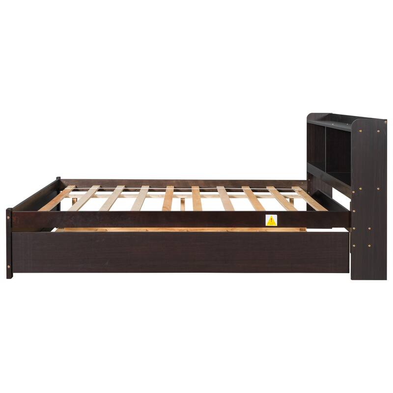 Full Bed with Trundle Bookcase