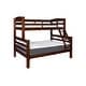 preview thumbnail 3 of 10, Linon Levi Solid Wood Twin over Full Bunk Bed