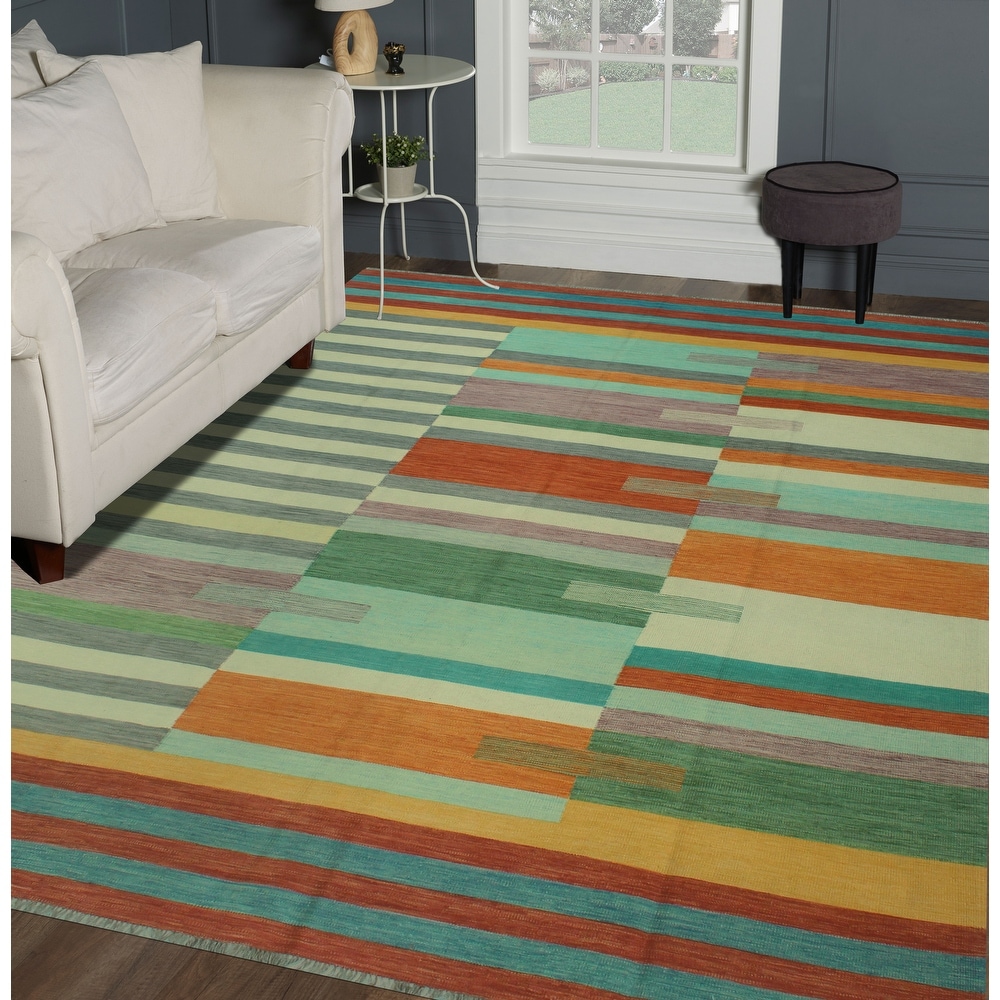 Petek Rectangular Rug, Geometric Pattern Leather Mat, Modern Carpet