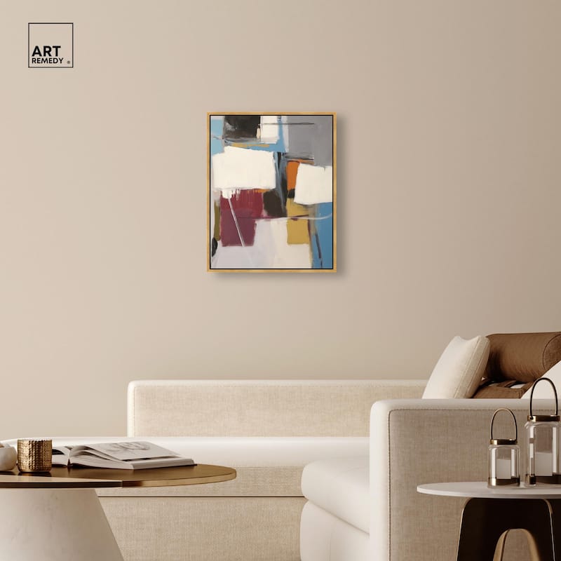 Stacked Forms Canvas by Art Remedy